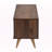 Simon 2-Door Transitional Walnut Brown Finished Wood TV Stand, 60.8'' W X 15.45'' D X 18.35'' H