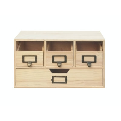 Armoire de rangement en bois naturel