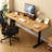 Brown Rectangular Hight adjustable Solid Wood desk-108171360