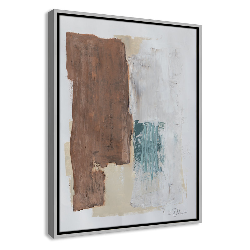 Together We Work " Together We Work I " by Filippo Ioco, 25.5'' H x 19.5'' W x 2'' D, Silver Framed