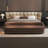 Brown Upholstered Bench-111988490