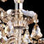 Lustre empire en cristal 8 lumières Champagne