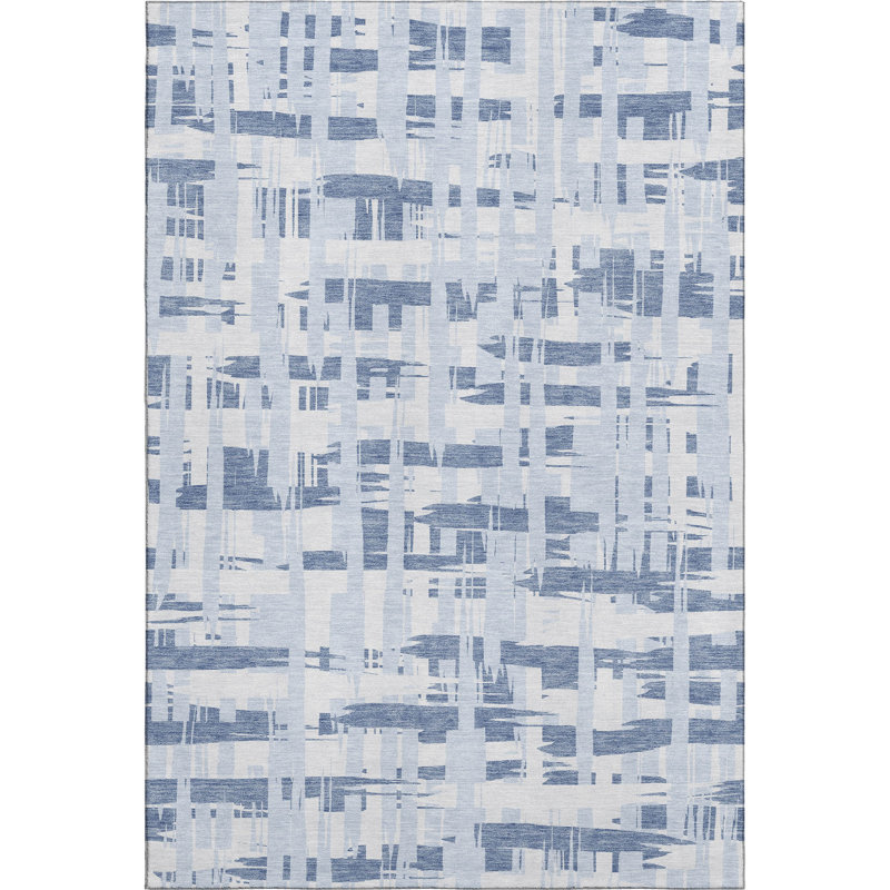 Tapis à rayures Chelston AMF1849 lavable à la machine de qualité supérieure, Rectangle 9 pi x 12 pi