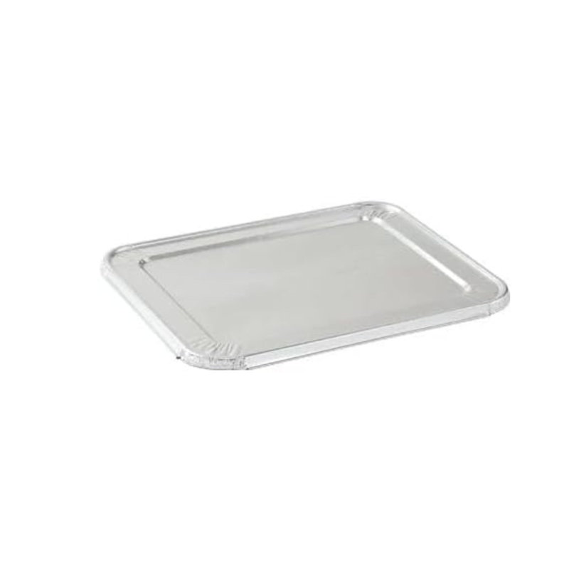 Demi-couvercles rectangulaires en aluminium - couvercle jetable pour la restauration, les stations de buffet, les réchauds, la cuisson au four, la cuisson, la préparation des repas, le rangement des aliments, les mets à emporter et les services alimentaires (12)