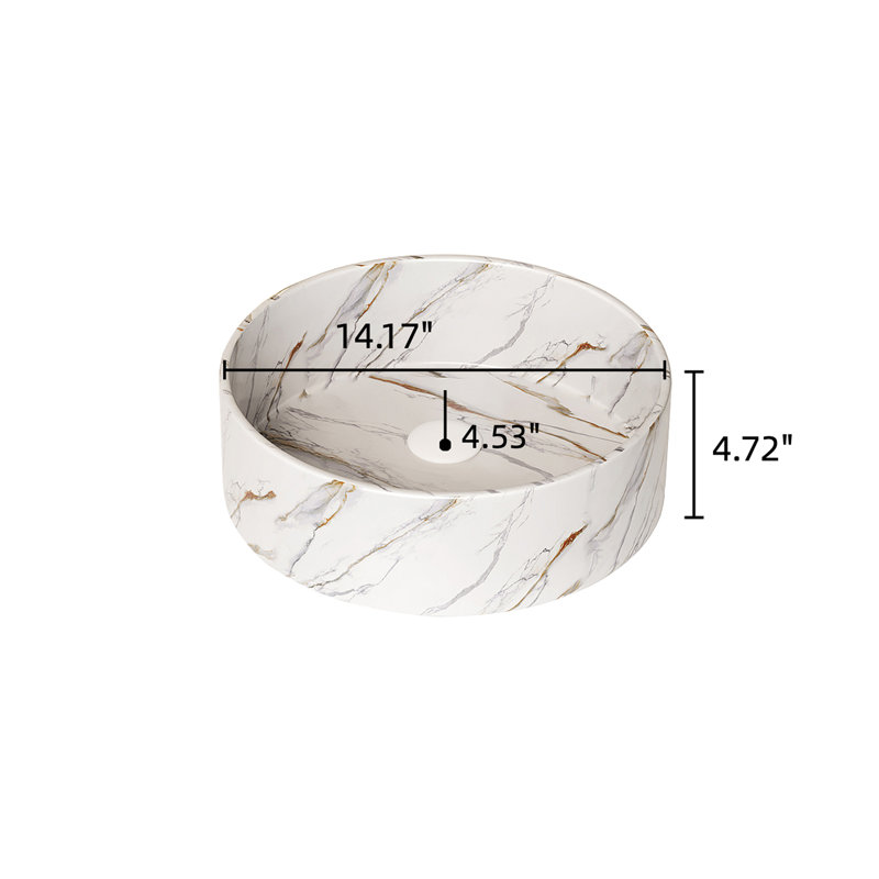 Lavabo de salle de bain 14 po