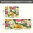 Tulip Floral Pattern, 2 Pcs Non Slip Kitchen Mats