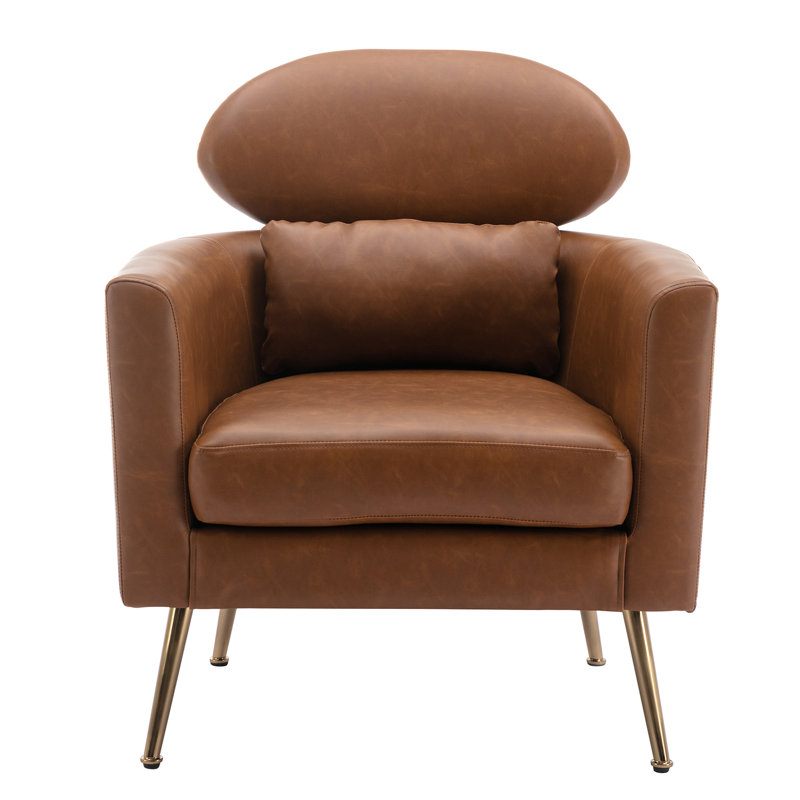 Méridienne large 28,75 po Zuhey, Tissu brun