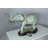 Elephant Medium Bronze Statue -  Size: 26"L x 8"W x 17"H.