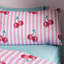 Disco Cherries Stripes Reversible Duvet Cover Set-114324099