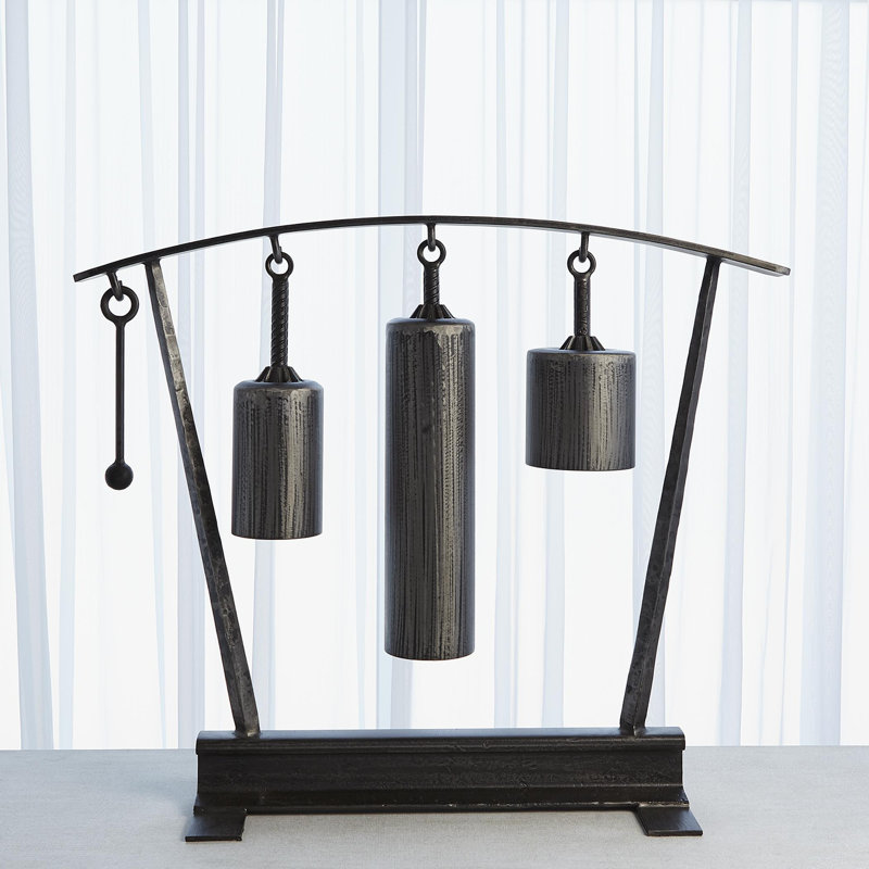 Industrial Natural Iron Three Tone Sound Sculpture
