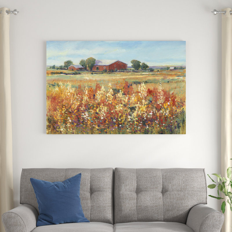 Country View II by Timothy O' Toole - Wrapped Canvas Painting, 32" H x 48" W 