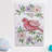 "Collage Bird" by Reesa Qualia Painting Print on Wrapped Canvas-20054542
