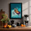 Amber and Turquoise Modern 1 Piece Single Picture Frame Wall Art-1732394603-1732394613