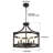 Carrianna 6 - Light Iron Dimmable Lantern Geometric Chandelier-808726667