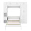 Lit escamotable double avec casiers et armoires