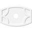 Médaillon de plafond contemporain en PVC de qualité architecturale Kailey l 24 po x H 16 po x P 2 po x P 13 po x P 1 po-36079198-137837514-137837603