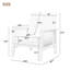 Fauteuil en velours l 25,9 po Barkeyville-1948876953