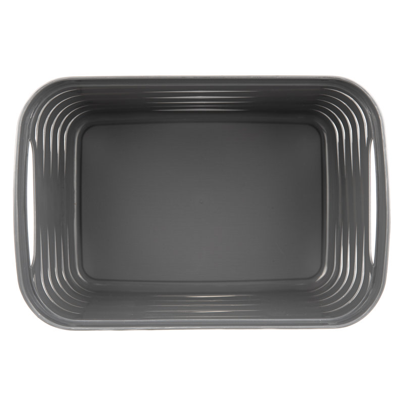 LIVIVO Plastic Decorative Basket, 17cm H x 26cm W x 18cm D