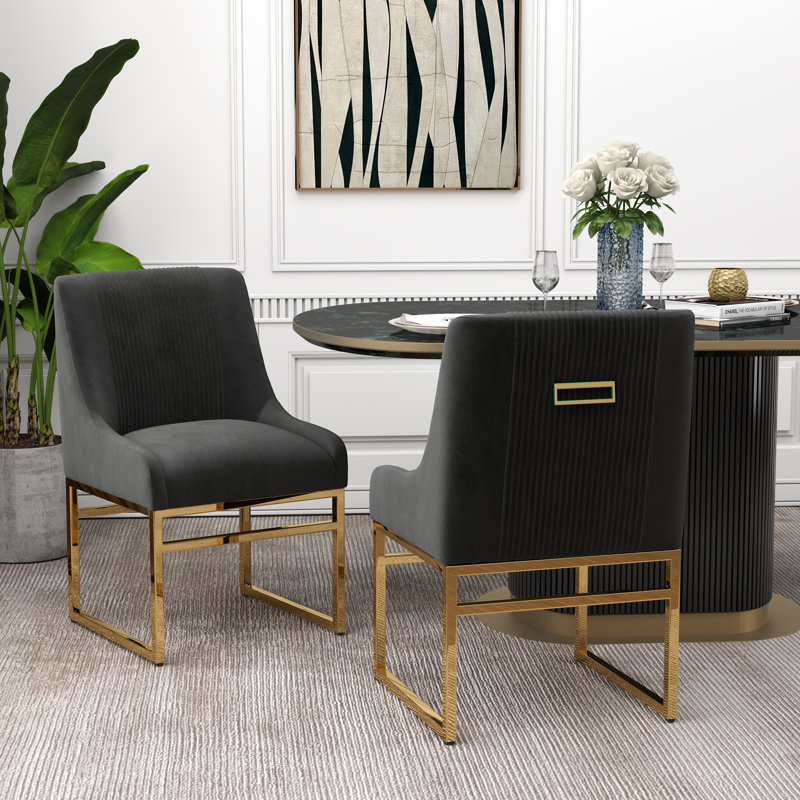 Chaise d'appoint Zanthia, Noir, 4