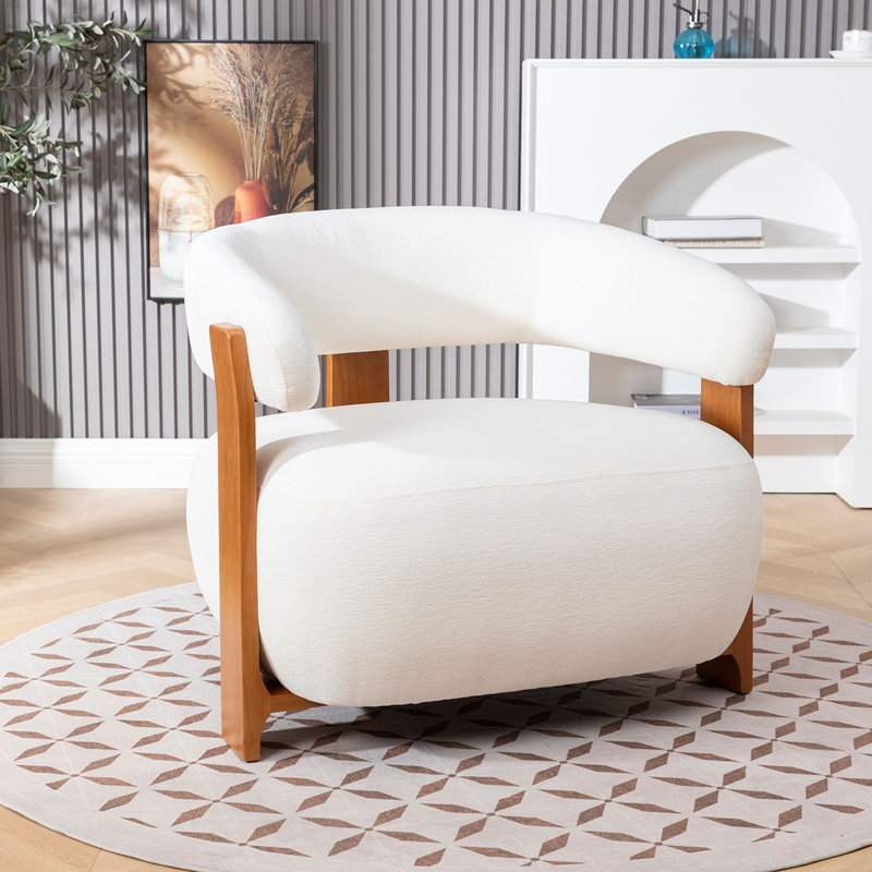 Chaise baquet Modern, Blanc