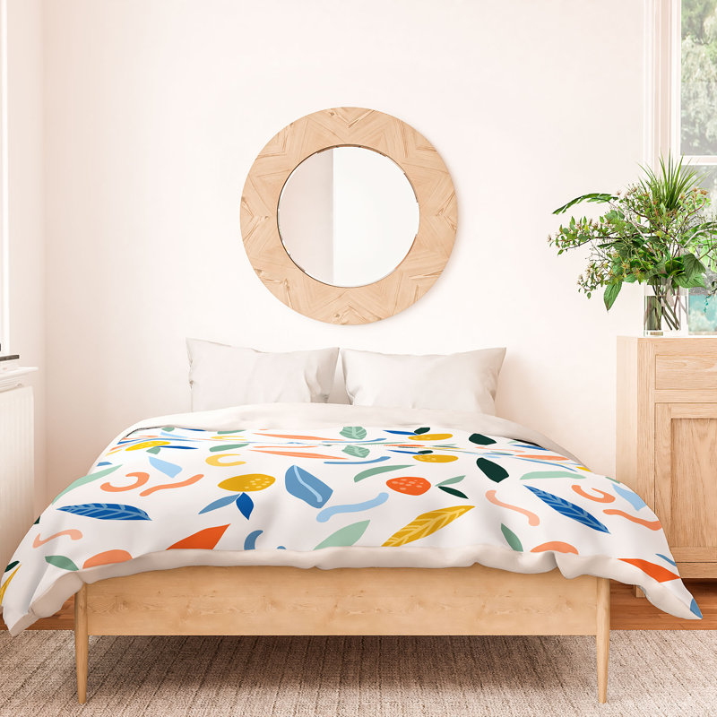 Housse de couette en microfibre bleue, Housse de couette pour grand lit