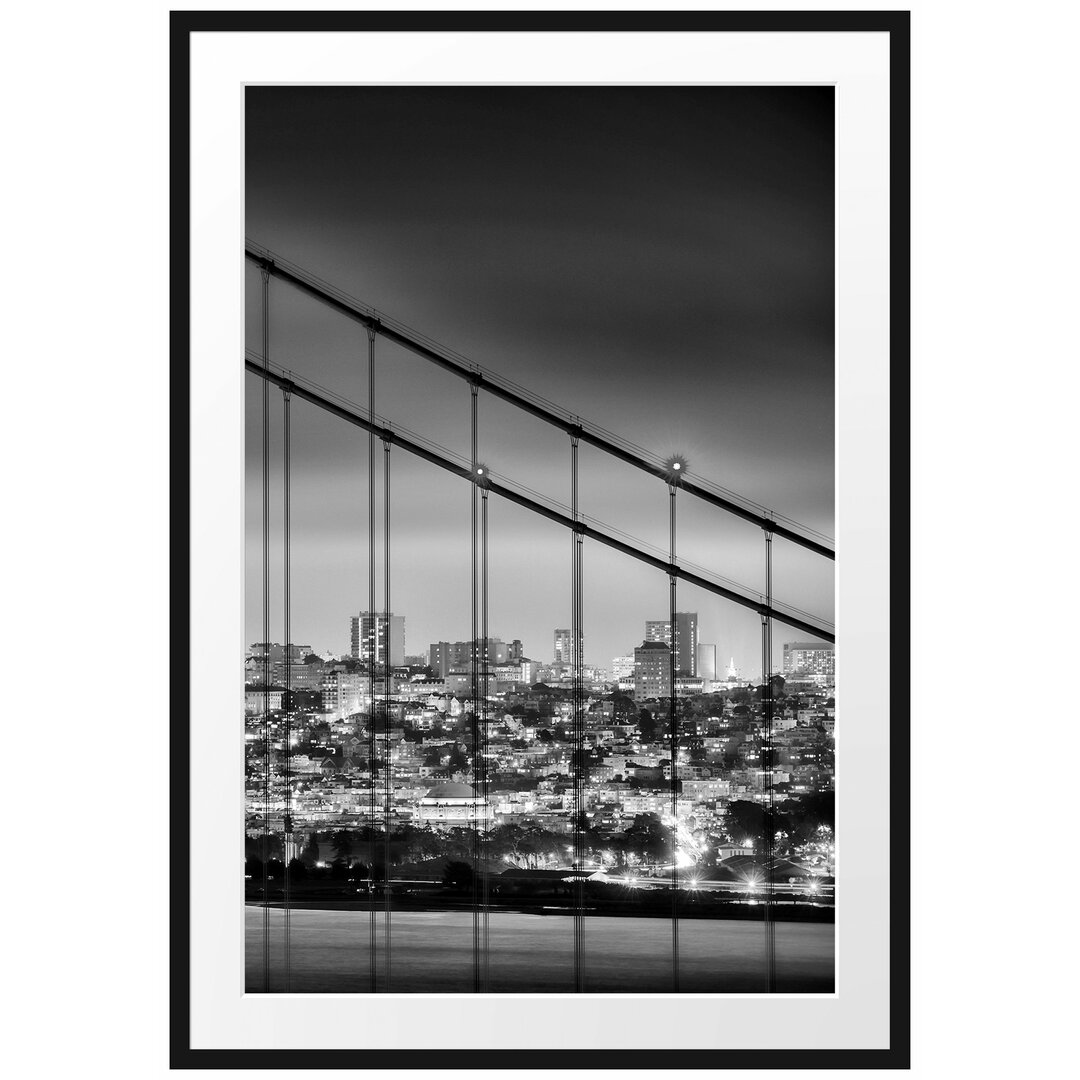 Gerahmtes Poster San Francisco Skyline