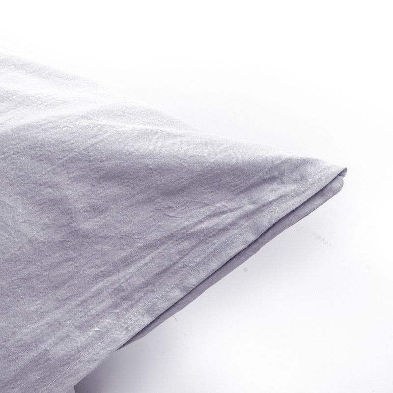 Ensemble de taies d'oreiller 100% coton Akeda, Mauve