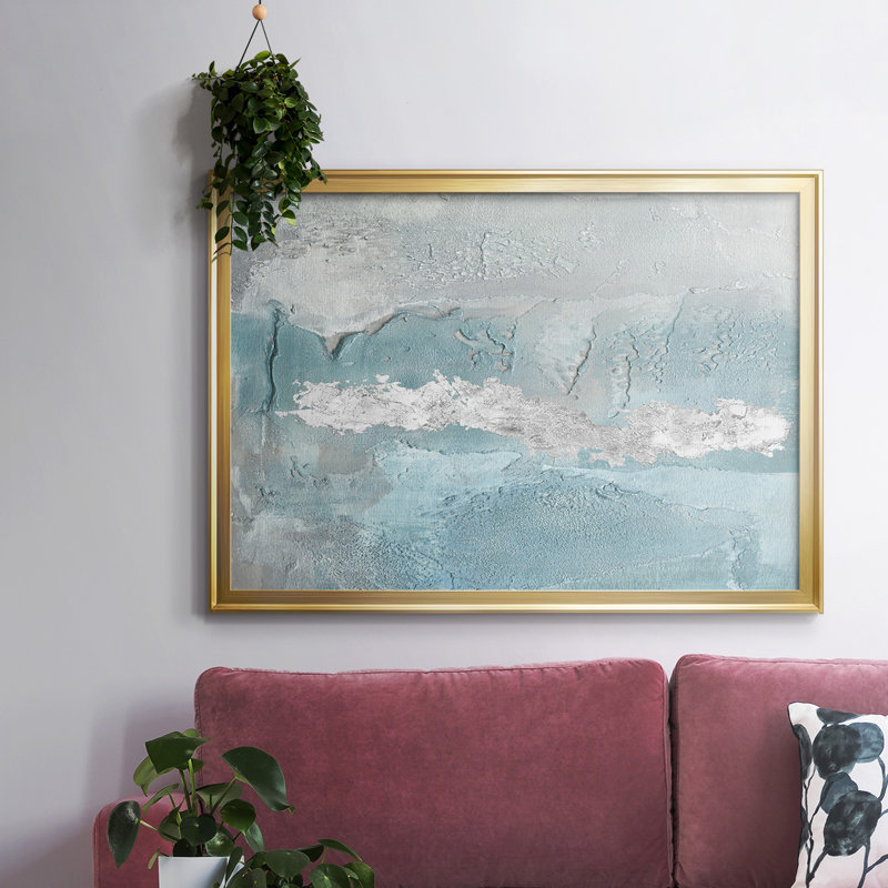 Blue Mist II, reproduction d'art sur toile, Or, H 26 po x l 38 po x P 1,5 po