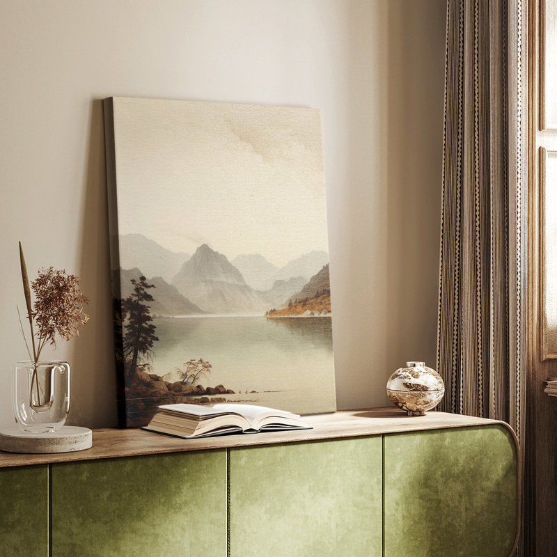 Paysage rétro XXXII - galerie Cavas, H 48 po x l 32 po