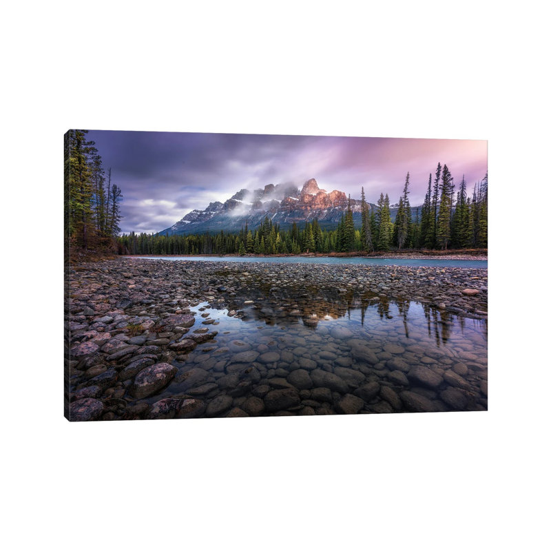 Castle Mountain by Jorge Ruiz Dueso - Wrapped Canvas Print, 20.32 cm H x 30.48 cm W