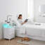 39cm W LED Bedside Table with 3 Drawers, AC Outlets and USB Ports-626526764