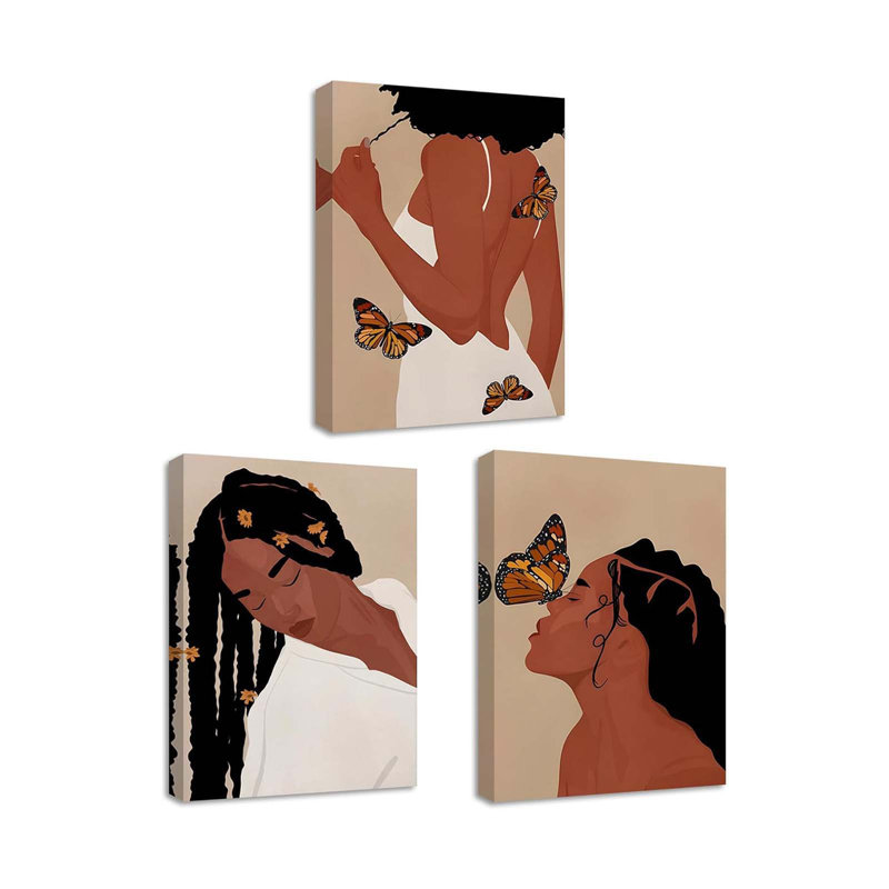 3 Piece Wrapped Canvas Print, 40 cm H x 30 cm W