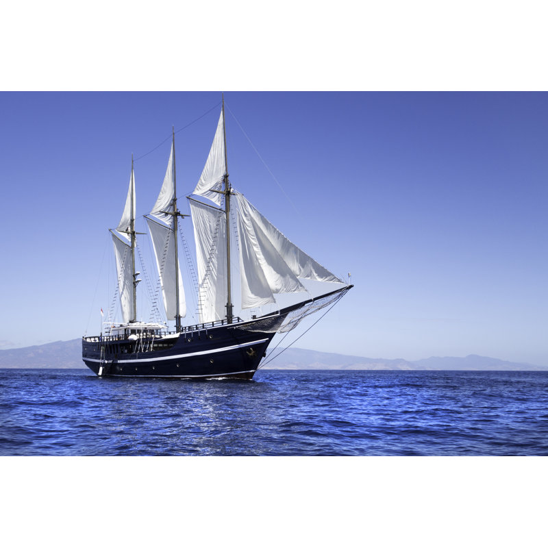 Majestic Sailboat - Wrapped Canvas Print, 30cm H x 46cm W x 3.8cm D