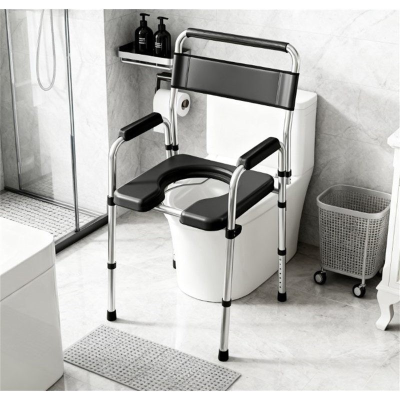 Chaise de chevet à hauteur ajustable pour les personnes âgées