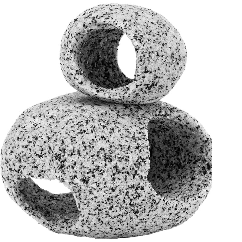  Ensemble d'ornement et de cachette en pierre de granite 2 pièces Deco-Replicas