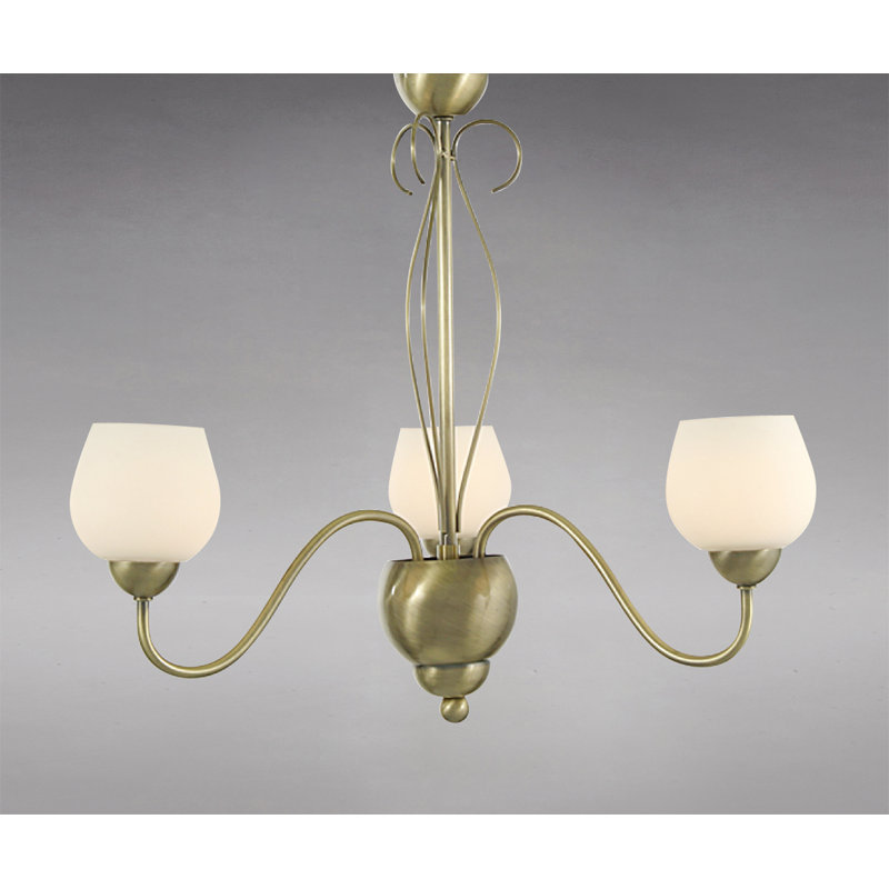 Brenner 3-Light Shaded Chandelier