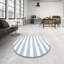 Tapis rayé bleu / blanc-148814522