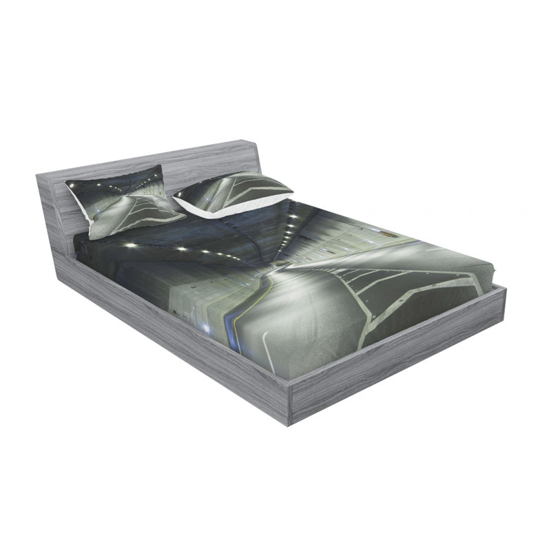 Microfiber Sheet Set, Queen Sheet Set with Fitted Sheet