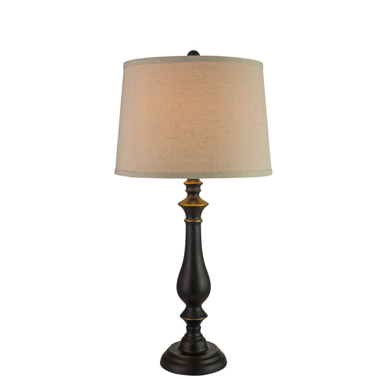 Lampe de table 31,5 "Rockett, Madison Bronze / Flocons d'avoine
