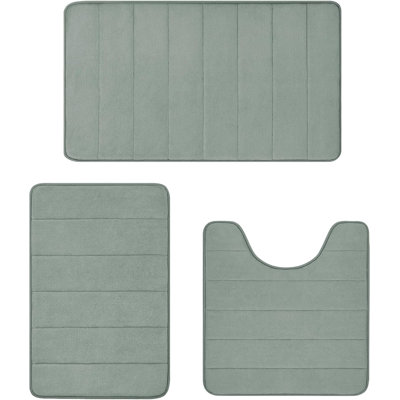 Yorlei Memory Foam Non-Slip Bath Rug