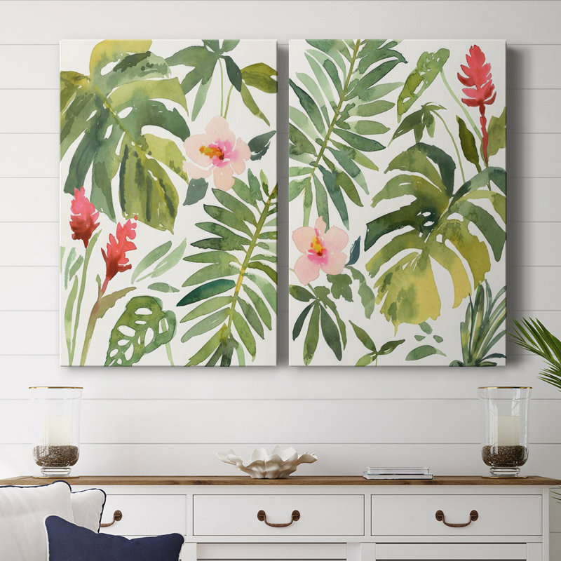 Toile tendue Tropical Farrago I-Premium Gallery - prête à être accrochée, H 12 po x l 8 po