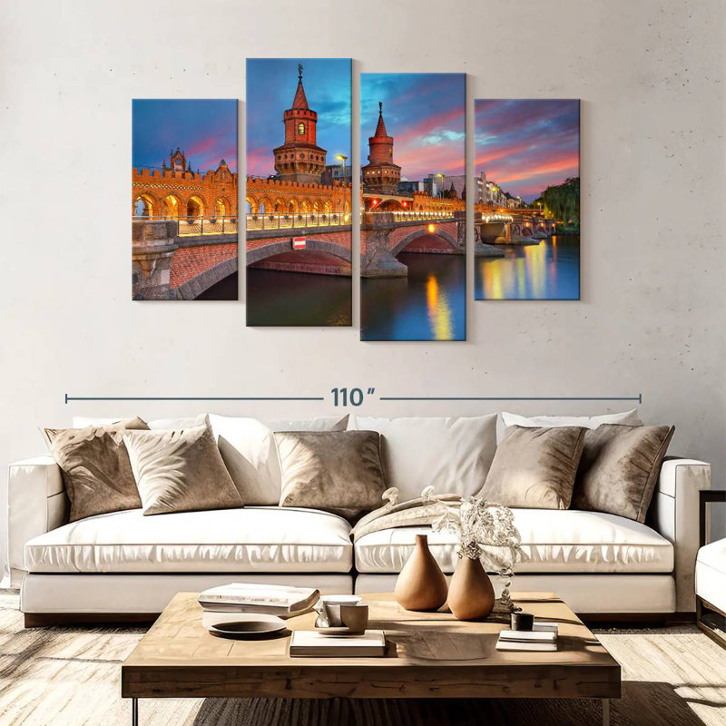 Pont Sireci Oberbaum, Berlin, H 54 po x l 84 po