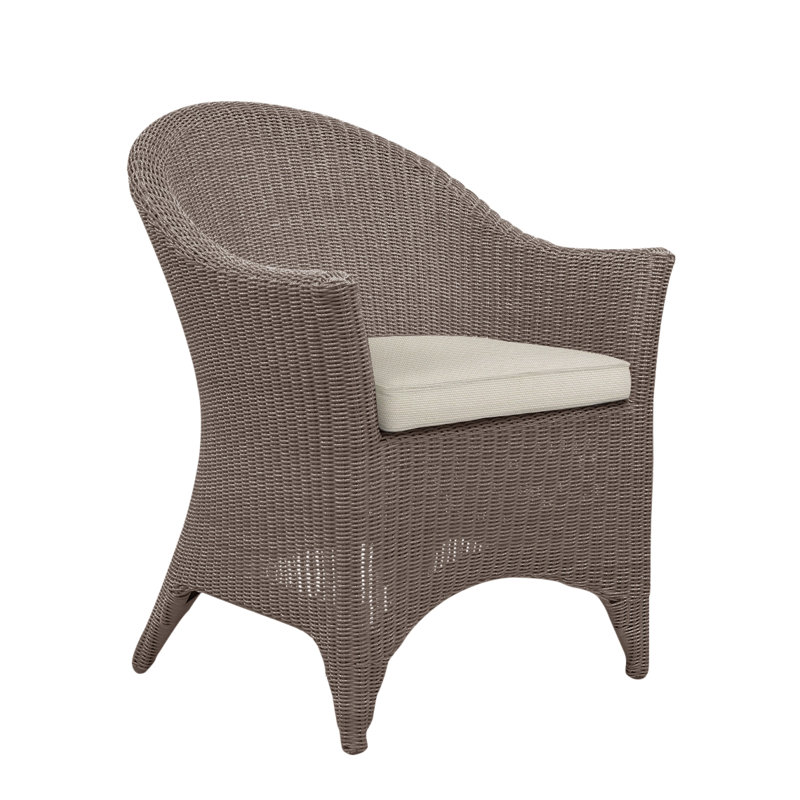 Cape Cod Patio Dining Chair with Cushion (Set of 2), Cloud, Cape Cod Cobblestone