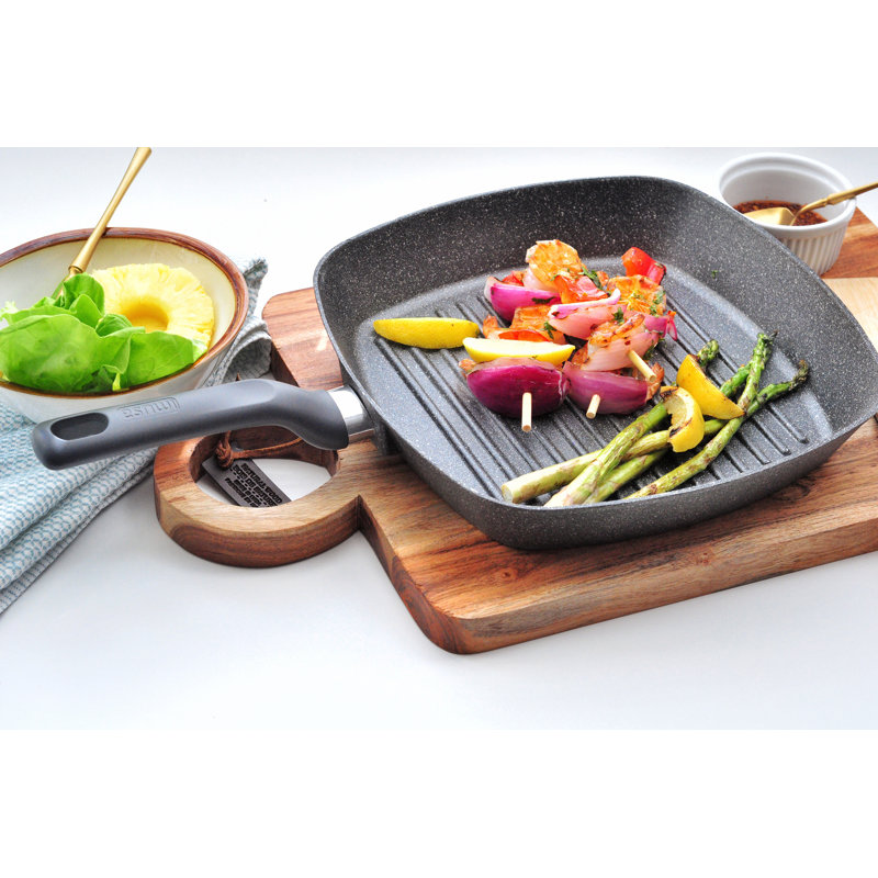 Imusa GAU-80493 Gusto 11" Deep Square Grill, Gray