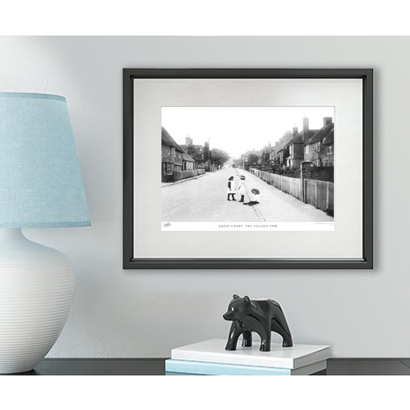 Great Chart, The Village 1908 - Single Picture Frame Print, 40cm H x 50cm W x 2.3cm D