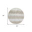 Tapis rond beige 8 po