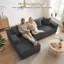 Modern Oversized Corner Sofa L-Shaped Corduroy Sofa With Storage Pockets -1513385609-1513385608