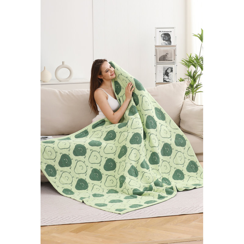 Avocado Luxury Soft Throw Blanket - GREEN