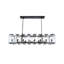 Luminaire suspendu linéaire à 16 lumières pour îlot de cuisine Fouke-49565028