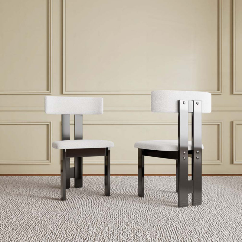 Chaises de salle à manger en velours